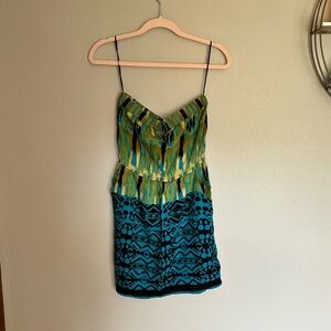 Angie boho mini strapless dress